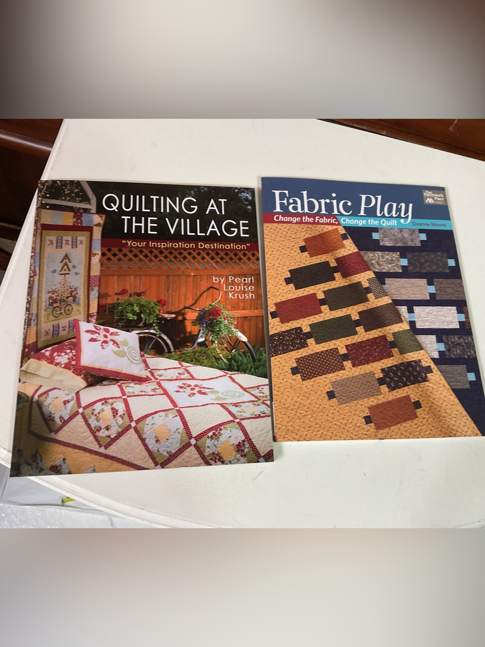 2 Quilting Books Brand New With Tag MSRP $44.94 Fabric Play & Quilting At The Vi